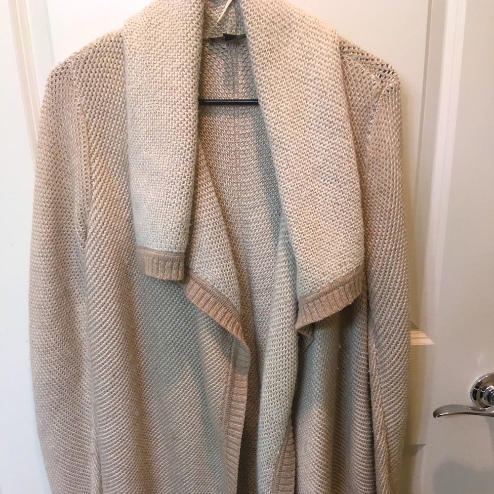 Knit Ann Tayler cardigan with shawl collar | Size Medium